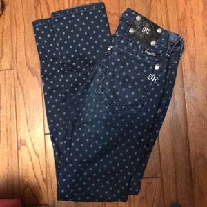 Miss Me 29 Skinny Jean Polka Dot Pants